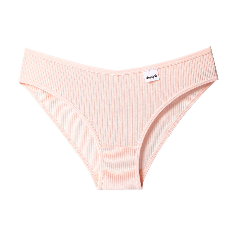 Foreign trade underwear women's pure cotton crotch mid-waist sexy seamless women's pure desire, European and American breathable hip-lifting briefs sports
