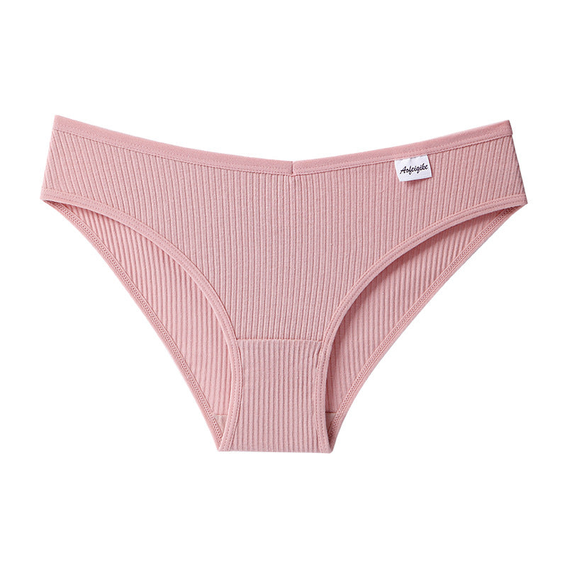 Foreign trade underwear women's pure cotton crotch mid-waist sexy seamless women's pure desire, European and American breathable hip-lifting briefs sports