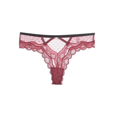 Hot love peach buttocks hollow sexy panties women's lace pure desire transparent thong black briefs