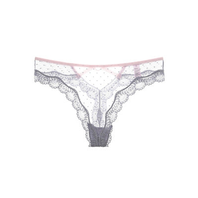 Hot love peach buttocks hollow sexy panties women's lace pure desire transparent thong black briefs