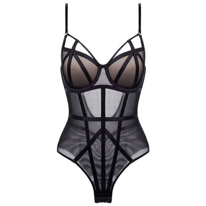 New sexy seduction lace bra tight-fitting micro-shaping jumpsuit French slim-fit onesie