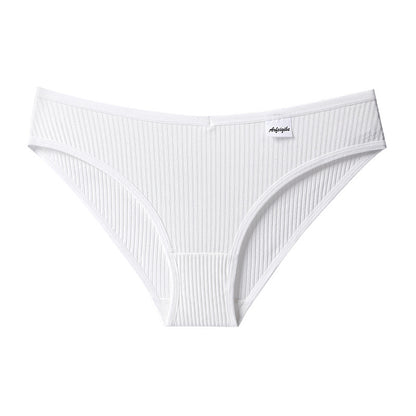 Foreign trade underwear women's pure cotton crotch mid-waist sexy seamless women's pure desire, European and American breathable hip-lifting briefs sports