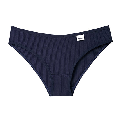 Foreign trade underwear women's pure cotton crotch mid-waist sexy seamless women's pure desire, European and American breathable hip-lifting briefs sports