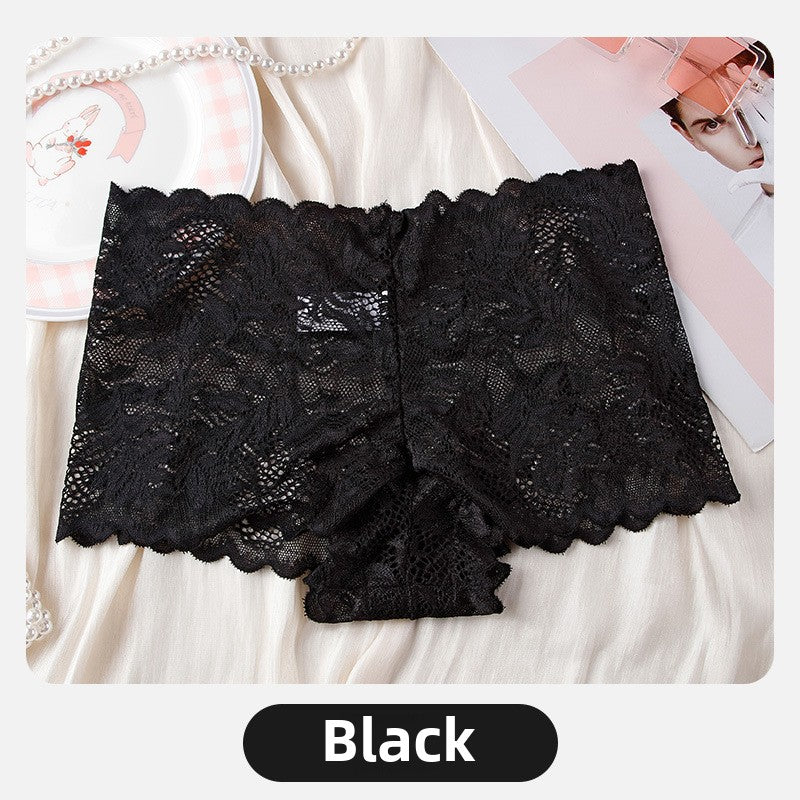 Sexy lace panties women's comfortable and breathable low-rise seamless women's briefs large size light boxer panties