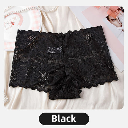 Sexy lace panties women's comfortable and breathable low-rise seamless women's briefs large size light boxer panties
