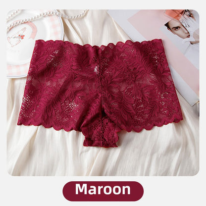 Sexy lace panties women's comfortable and breathable low-rise seamless women's briefs large size light boxer panties
