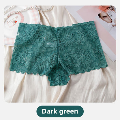 Sexy lace panties women's comfortable and breathable low-rise seamless women's briefs large size light boxer panties